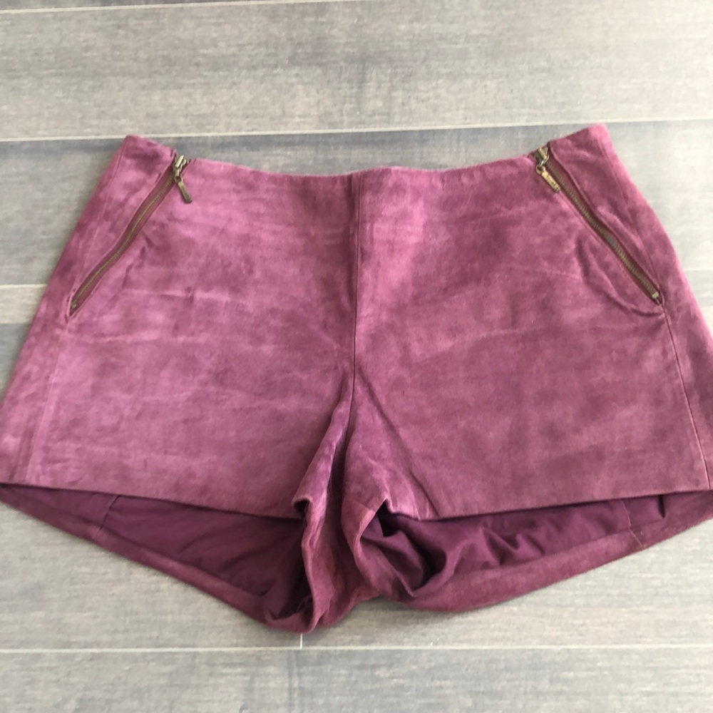 Tigerlily suede shorts